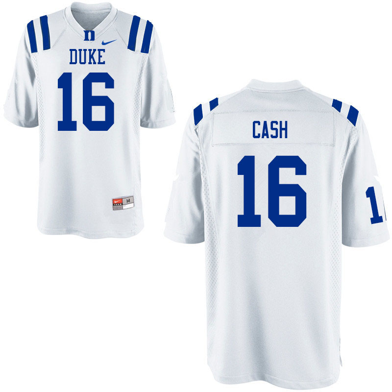 Men #16 Jeremy Cash Duke Blue Devils College Football Jerseys Sale-White